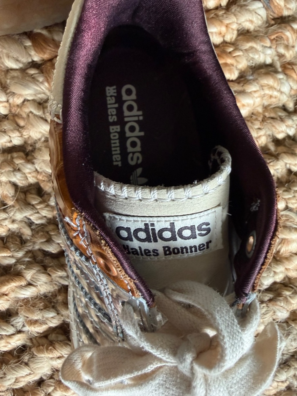 ADIDAS ORIGINALS + Wales Bonner Samba Millennium paneled croc-effect and metalli - Picture 7 of 7